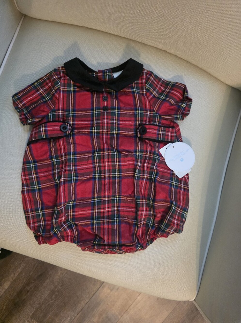 NWT Edgehill Collection Christmas Plaid Bubble